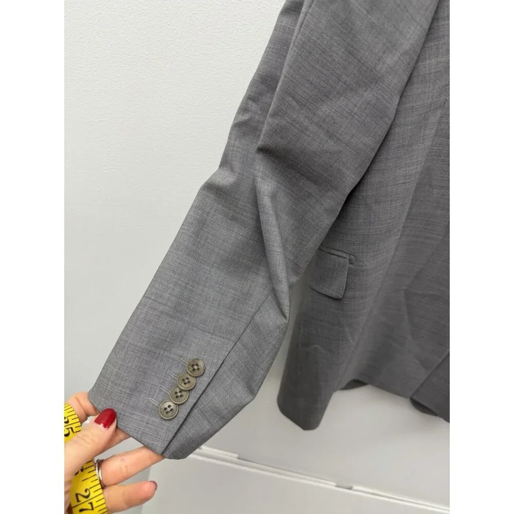 Theory Blazer Mens 40 Regular Stretch Wool Two Button Sports Jacket Coat
